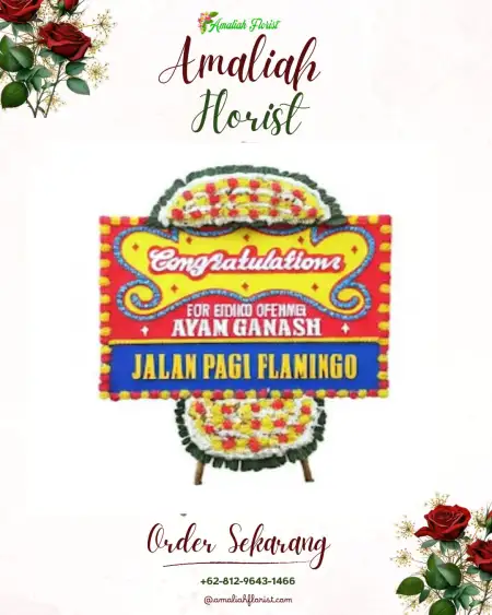 Sewa Papan Bunga Gongseng